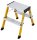 KRAUSE Klapptritt MONTO Rolly gelb 2x 2 Stufen, H: 55,0 cm