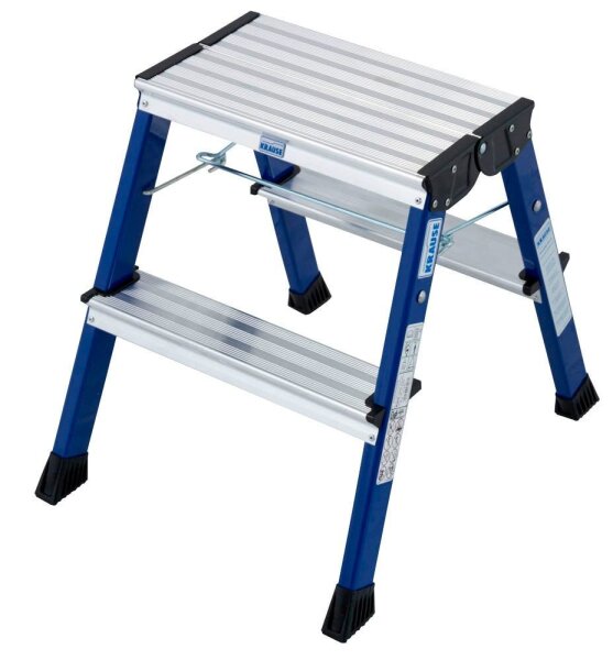 KRAUSE Klapptritt MONTO Rolly blau 2x 2 Stufen, H: 55,0 cm