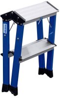 KRAUSE Klapptritt MONTO Rolly blau 2x 2 Stufen, H: 55,0 cm