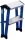 KRAUSE Klapptritt MONTO Rolly blau 2x 2 Stufen, H: 55,0 cm
