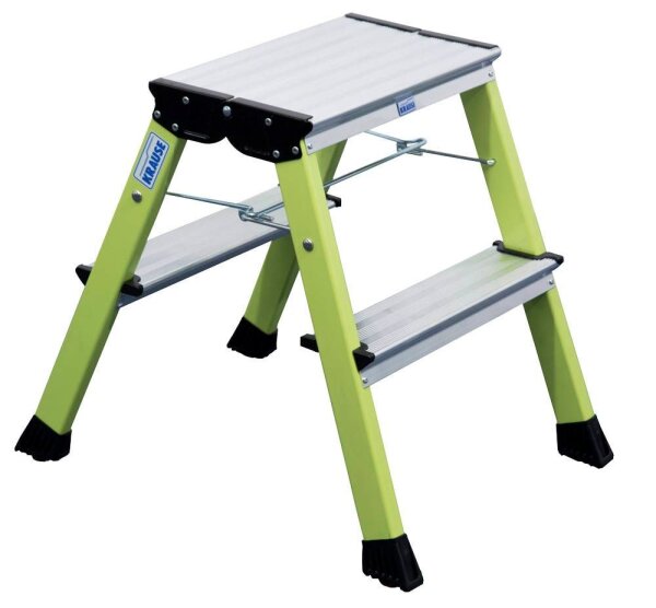 KRAUSE Klapptritt MONTO Rolly grün 2x 2 Stufen, H: 55,0 cm