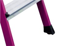 KRAUSE Klapptritt MONTO Rolly pink 2x 2 Stufen, H: 55,0 cm