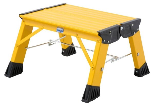 KRAUSE Klapptritt MONTO Treppy Plusline gelb 1 Stufe, H: 20,0 cm