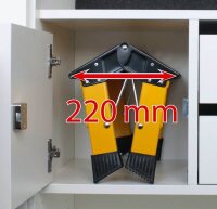 KRAUSE Klapptritt MONTO Treppy Plusline gelb 1 Stufe, H:...