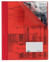 DURABLE Schnellhefter DURALUX Kunststoff rot DIN A4...