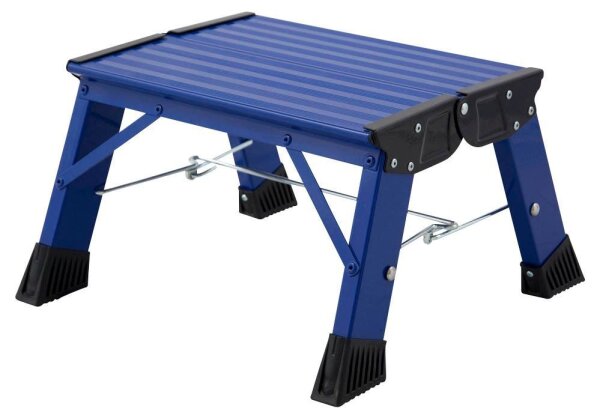 KRAUSE Klapptritt MONTO Treppy Plusline blau 1 Stufe, H: 20,0 cm