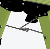 KRAUSE Klapptritt MONTO Treppy Plusline grün 1 Stufe, H: 20,0 cm
