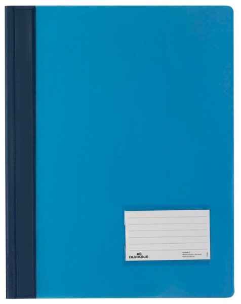 DURABLE Schnellhefter DURALUX Kunststoff hellblau DIN A4 überbreit, 10 St.
