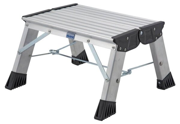 KRAUSE Klapptritt MONTO Treppy Plusline silber 1 Stufe, H: 20,0 cm