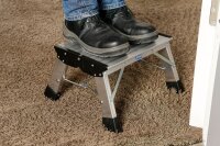 KRAUSE Klapptritt MONTO Treppy Plusline silber 1 Stufe,...