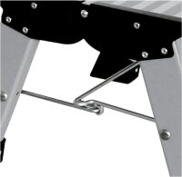 KRAUSE Klapptritt MONTO Treppy Plusline silber 1 Stufe, H: 20,0 cm