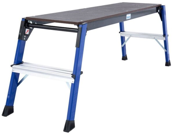 KRAUSE Arbeitsplattform MONTO StepTop blau 2 Stufen 41,0 x 110,0 cm