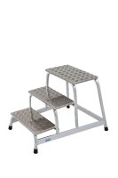 KRAUSE Montagetritt STABILO  silber 3 Stufen, H: 61,0 cm