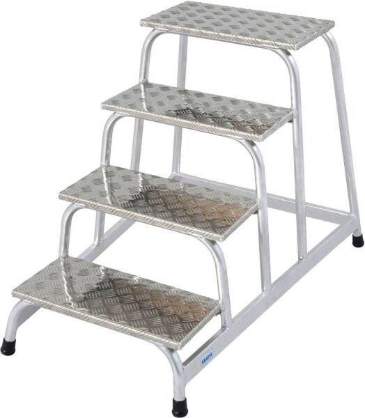 KRAUSE Montagetritt STABILO  silber 4 Stufen, H: 81,0 cm