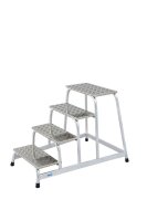 KRAUSE Montagetritt STABILO  silber 4 Stufen, H: 81,0 cm
