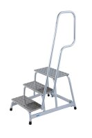 KRAUSE Montagetritt STABILO  silber 3 Stufen, H: 120,0 cm