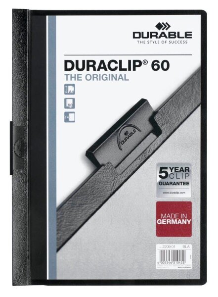 DURABLE Klemmhefter schwarz, 5 St.