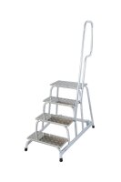 KRAUSE Montagetritt STABILO  silber 4 Stufen, H: 128,0 cm