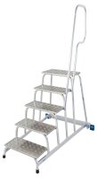 KRAUSE Montagetritt STABILO  silber 5 Stufen, H: 140,0 cm