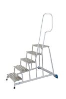 KRAUSE Montagetritt STABILO  silber 5 Stufen, H: 140,0 cm