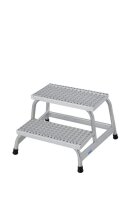 KRAUSE Montagetritt STABILO  silber 2 Stufen, H: 63,0 cm