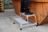 KRAUSE Montagetritt STABILO  silber 2 Stufen, H: 63,0 cm