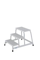 KRAUSE Montagetritt STABILO  silber 3 Stufen, H: 88,0 cm
