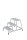 KRAUSE Montagetritt STABILO  silber 3 Stufen, H: 88,0 cm