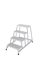 KRAUSE Montagetritt STABILO  silber 4 Stufen, H: 114,0 cm