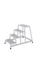 KRAUSE Montagetritt STABILO  silber 4 Stufen, H: 114,0 cm