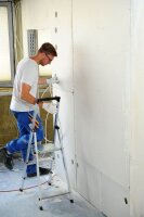 KRAUSE Stehleiter einseitig MONTO Solidy silber 3 Stufen, H: 140,0 cm