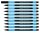Schneider Kugelschreiber Slider Edge hellblau/schwarz, Schreibfarbe: schwarz, 10 St.