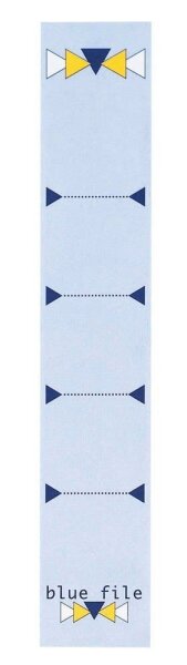 bluefile Ordneretiketten blue file blau für 5,0 cm Rückenbreite, 10 St.