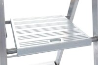 KRAUSE Stehleiter einseitig MONTO Solidy silber 4 Stufen, H: 160,0 cm
