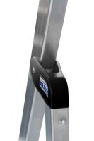 KRAUSE Stehleiter einseitig MONTO Solidy silber 4 Stufen, H: 160,0 cm