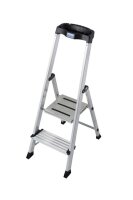 KRAUSE Klapptritt MONTO Sepuro Plusline silber 2 Stufen,...