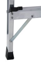 KRAUSE Klapptritt MONTO Sepuro Plusline silber 2 Stufen, H: 115,0 cm