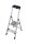 KRAUSE Klapptritt MONTO Sepuro Plusline silber 2 Stufen, H: 115,0 cm