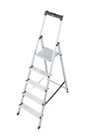 KRAUSE Stehleiter einseitig MONTO Solidy silber 5 Stufen,...