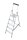 KRAUSE Stehleiter einseitig MONTO Solidy silber 5 Stufen, H: 180,0 cm