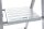 KRAUSE Stehleiter einseitig MONTO Solidy silber 5 Stufen, H: 180,0 cm