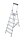 KRAUSE Stehleiter einseitig MONTO Solidy silber 6 Stufen, H: 205,0 cm