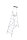 KRAUSE Stehleiter einseitig MONTO Solidy silber 7 Stufen, H: 230,0 cm