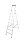 KRAUSE Stehleiter einseitig MONTO Solidy silber 7 Stufen, H: 230,0 cm