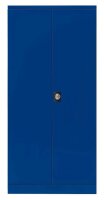 Gürkan Stahlschrank 109923 enzianblau 4 Fachböden 92,0 x 42,0 x 195,0 cm, aufgebaut, 1 St.