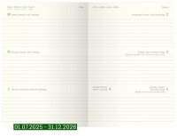 SIGEL Buchkalender Conceptum Juli 2025 - Dezember 2026 schwarz, 1 St.  ( C2601 )