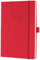 SIGEL Buchkalender Conceptum 2026 rot, 1 St.  ( C2664 )