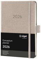 SIGEL Taschenkalender Conceptum 2026 taupe, 1 St.  ( C2661 )