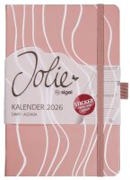 SIGEL Buchkalender Jolie 2026 rosè, 1 St.  ( J6351 )