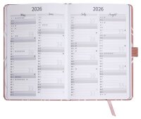 SIGEL Buchkalender Jolie 2026 rosè, 1 St.  ( J6351 )